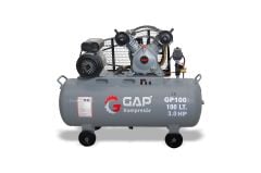 GAP Kompresör GP 100 2 Hp 8 Bar 100 LT Çift Kafa Hava Kompresörü
