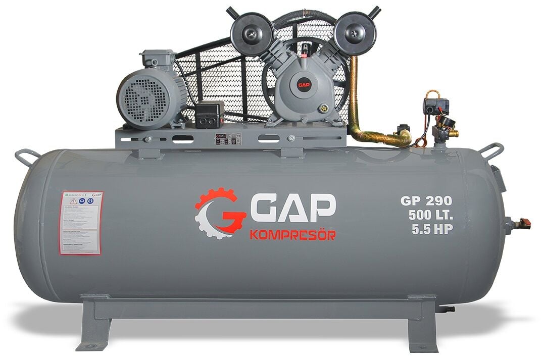 Gap Kompresör 500 Litre 5,5 Hp Hava Pistonlu Kompresörü
