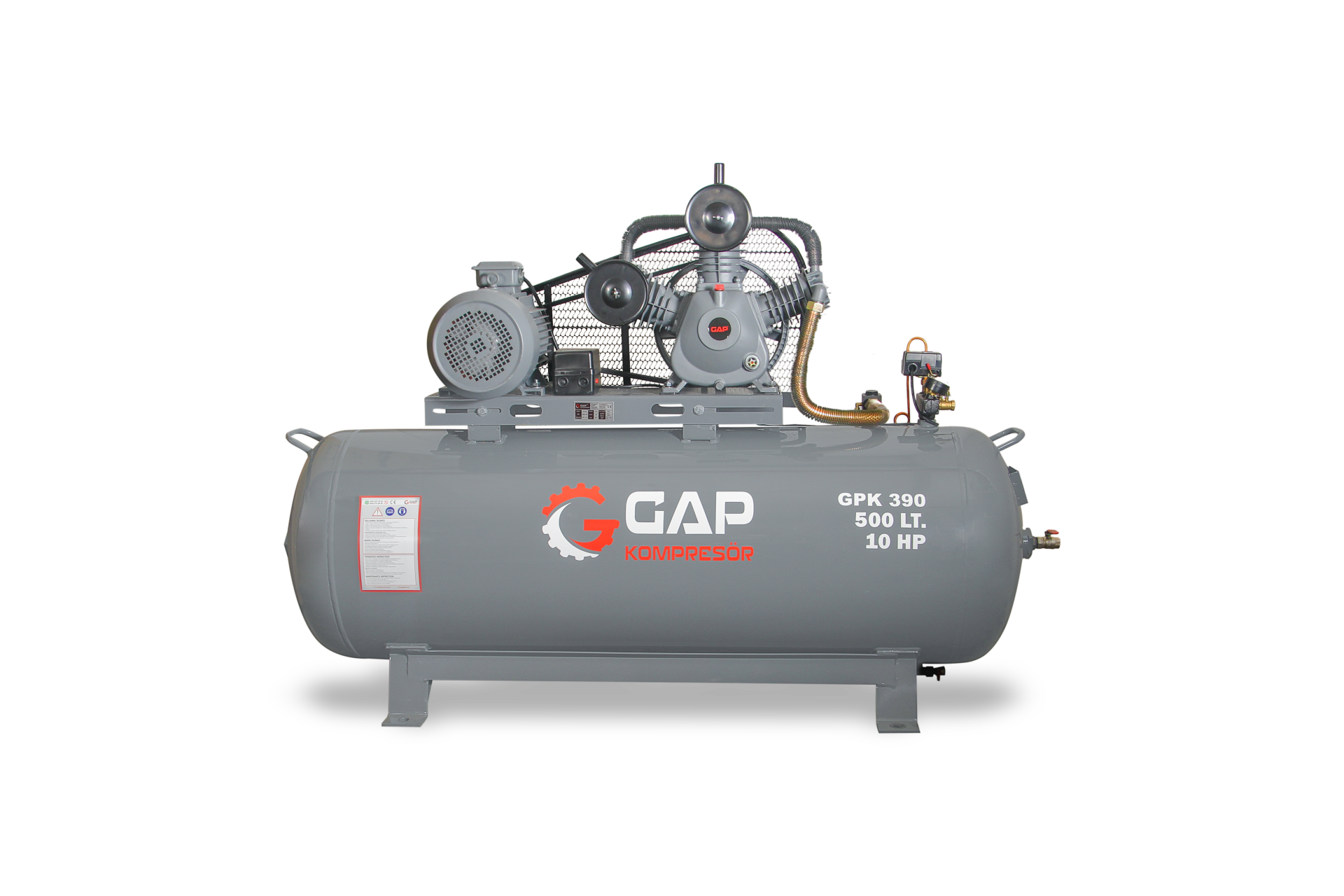 GAP Kompresör GPK390 500 Litre 12 Bar 10 HP Hava Kompresörü