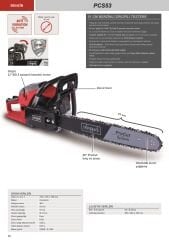 Scheppach PCS53 Benzinli Ağaç Kesme Motoru 53cc
