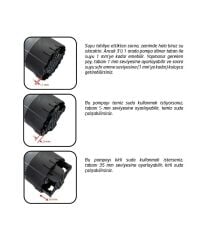 RainPump CD900P 3N1 Plastik Gövdeli Düşük Emiş Drenaj Dalgıç Pompa