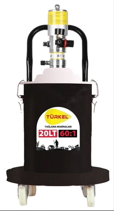 Türkel Havalı Gres Pompası 20 Litre 60:1