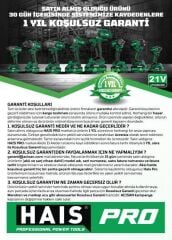 Haispro ZA-DS-195 Profesyonel Darbeli Akülü Kırıcı Delici Matkap 21 V 4.0 Ah