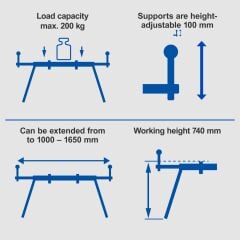 Scheppach UMF1600 Üniversal Testere Tezgahı