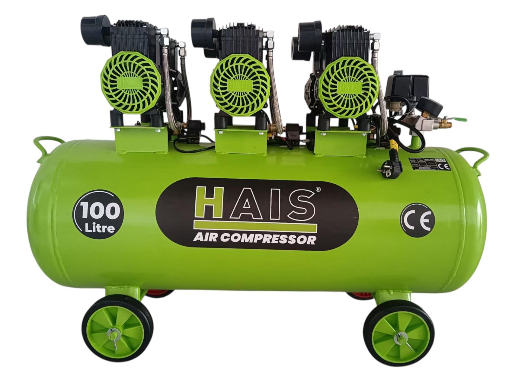 Hais 100 Lt Sessiz Yağsız Kompresör 3,6Hp