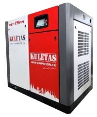 Kuletaş RE-75PM İnvertör Motorlu Endüstriyel Vidalı Hava Kompresörü 75 Hp