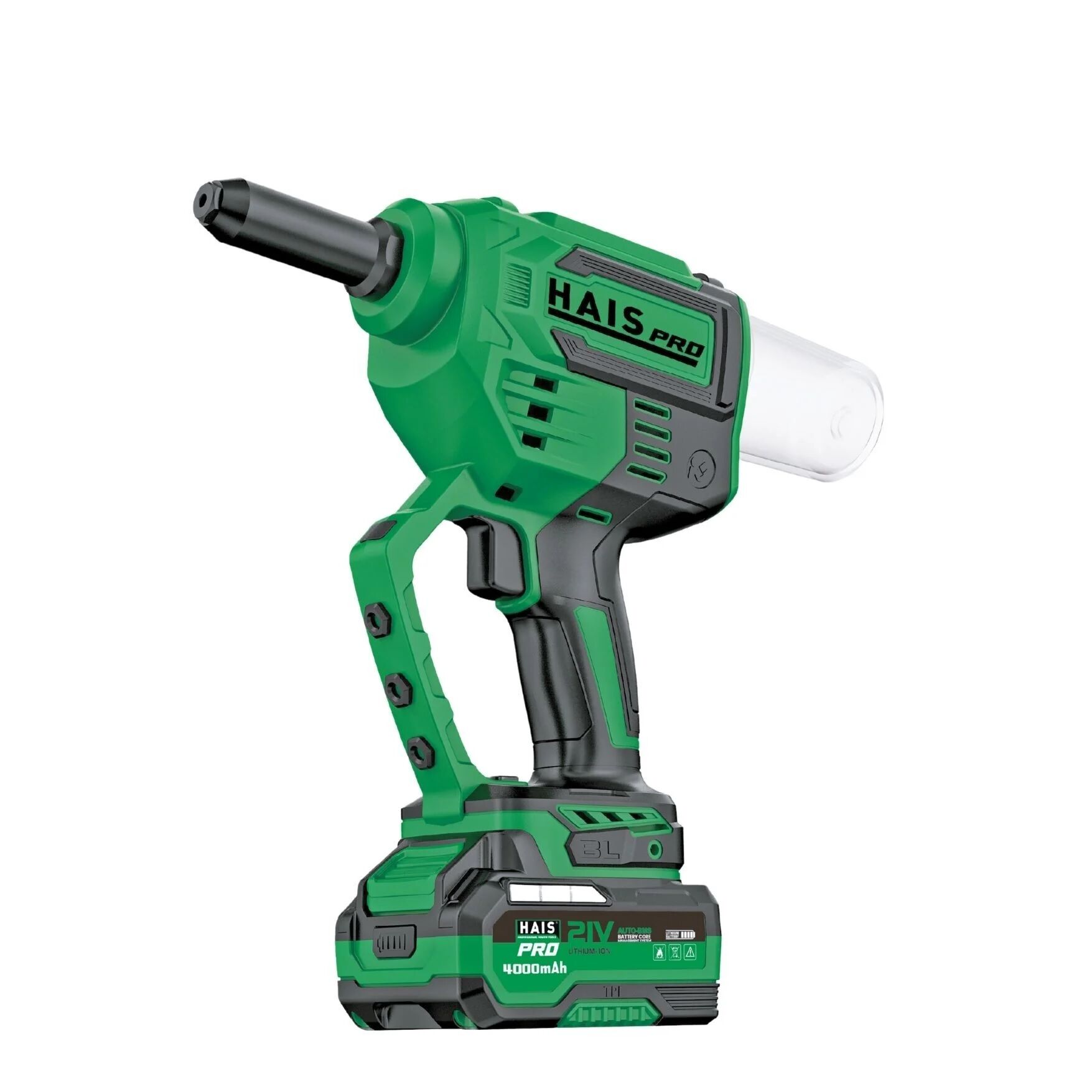 Haispro RB-LM64A Perçin Makinesi 21 V 4.0 Ah Çift Akü