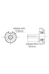 Factor GK210 7hp Kamalı İpli Benzinli Motor