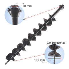 GPP GENERAL POWER PRODUCTS Toprak Burgu Ucu 10 cm AG100