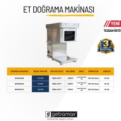 Gebamax 20 mm 220 Volt Kuşbaşı Kesim Et Kesme Makinesi