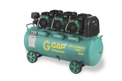 GAP Kompresör 100 lt 6 Hp Yüksek Emişli-Hızlı Sessiz-Yağsız Hava Kompresörü GPY1500X3