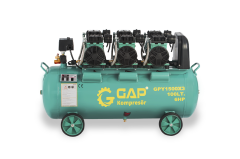GAP Kompresör 100 lt 6 Hp Yüksek Emişli-Hızlı Sessiz-Yağsız Hava Kompresörü GPY1500X3