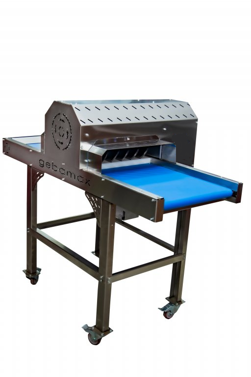 Gebamax Tek Sıra 6 Bıçak 380 Volt Konveyörlü Et Kesme Parçalama Paylama Makinesi