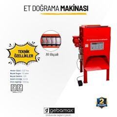 Gebamax Üstten Atmalı 380 Volt Et Kesme - Parçalama - Paylama Makinesi