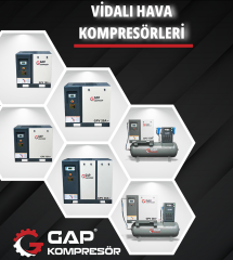 Gap Kompresör Gpv30A 1000 Litre 30 Hp Vidalı Hava Kompresörü