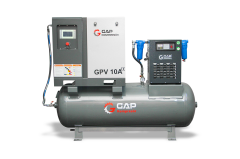 GAP Kompresör Depo Üstü Gpv 10A 500 Lt 10 Hp Depo Üstü Vidalı Hava Kompresör