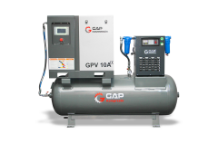 Gap Kompresör DepoÜstüGpv10A 500 Litre 10 Hp Depo Üstü Vidalı Hava Kompresörü