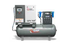 Gap Kompresör Gpv10a-Set 500 Litre 10 Hp Hava Kompresörü Vidalı Kompresör Seti