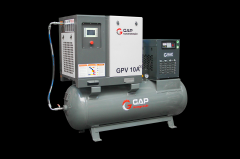 Gap Kompresör DepoÜstüGpv10A 500 Litre 10 Hp Depo Üstü Vidalı Hava Kompresörü