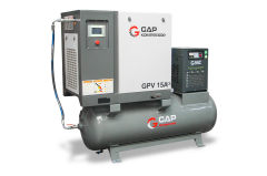 Gap Kompresör DepoÜstüGpv15A 500 Litre 15 Hp Depo Üstü Vidalı Hava Kompresörü