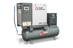 Gap Kompresör Gpv15a-Set 500 Litre 15 Hp Hava Kompresörü Vidalı Kompresör Seti