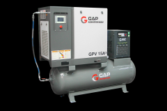 Gap Kompresör DepoÜstüGpv15A 500 Litre 15 Hp Depo Üstü Vidalı Hava Kompresörü
