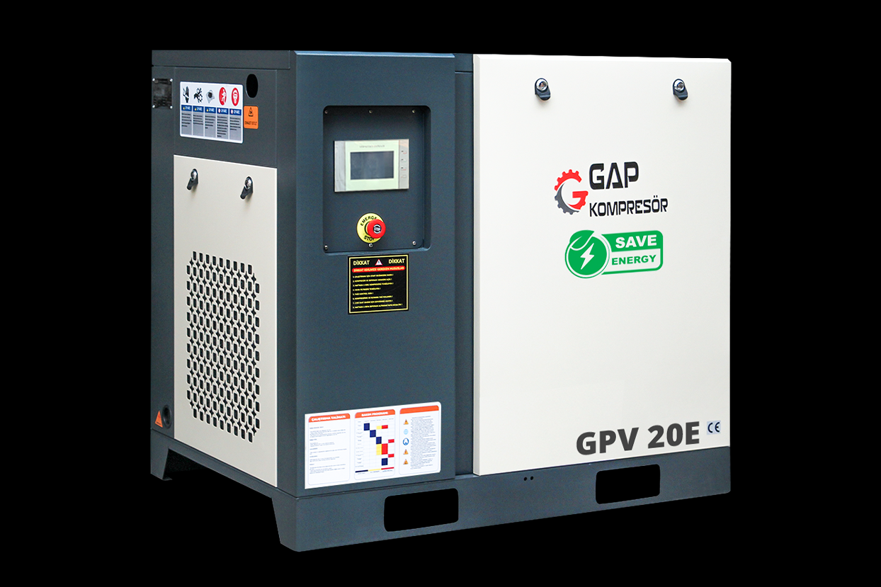 Gap Kompresör Gpv20e 1000 Litre 20 Hp Hava Kompresörü İnvertörlü Vidalı Kompresör