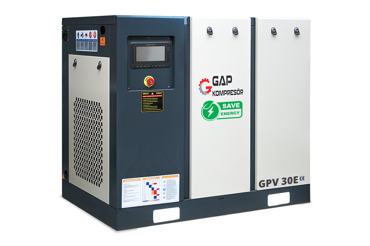 GAP Kompresör 30 Hp (Tek Makine) Inventörlü Hava Vidalı Kompresörü