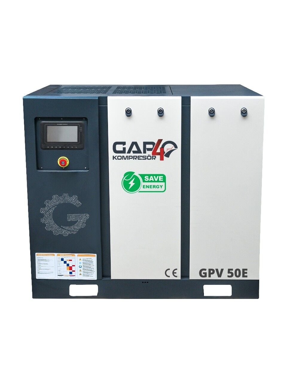 GAP Kompresör 50 Hp (Tek Makine) Inventörlü Hava Vidalı Kompresörü