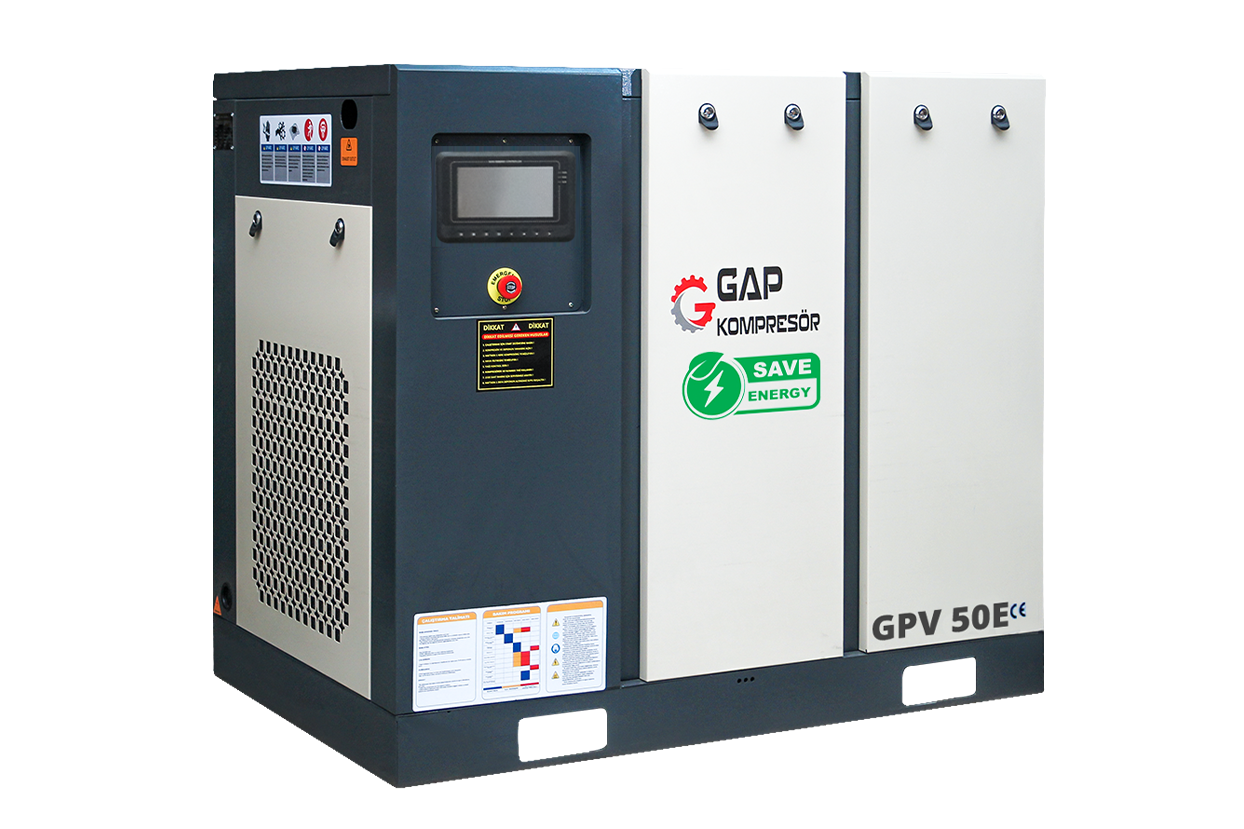 Gap Kompresör Gpv50E 1000 Litre 50 Hp Hava Kompresörü İnvertörlü Vidalı Kompresör