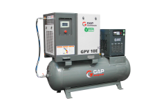 GAP Kompresör Depo Üstü İnvertörlü Gpv 10E 500 Lt 10 Hp Depo Üstü İnvertörlü Vidalı Hava Kompresör