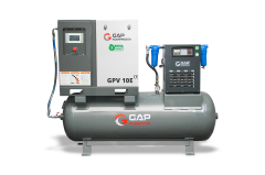 Gap Kompresör Gpv10e-Set 500 Litre 10 Hp Hava Kompresörü İnvertörlü Vidalı Kompresör Seti