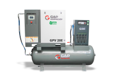Gap DepoÜstüGpv20E 500 Litre 20 Hp Depo Üstü İnvertörlü Vidalı Hava Kompresörü