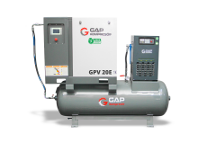 Gap Kompresör DepoÜstüGpv20E 500 Litre 20 Hp Depo Üstü İnvertörlü Vidalı Hava Kompresörü