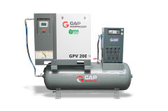 GAP Kompresör 500 Litre 20 Hp Depo Üstü Inventörlü Hava Vidalı Kompresörü