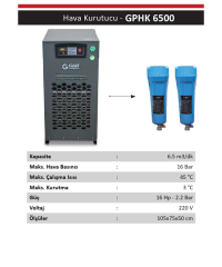 Gap Kompresör GPHK6500 6500 Litre Hava Kompresörü Hava Kurutucusu