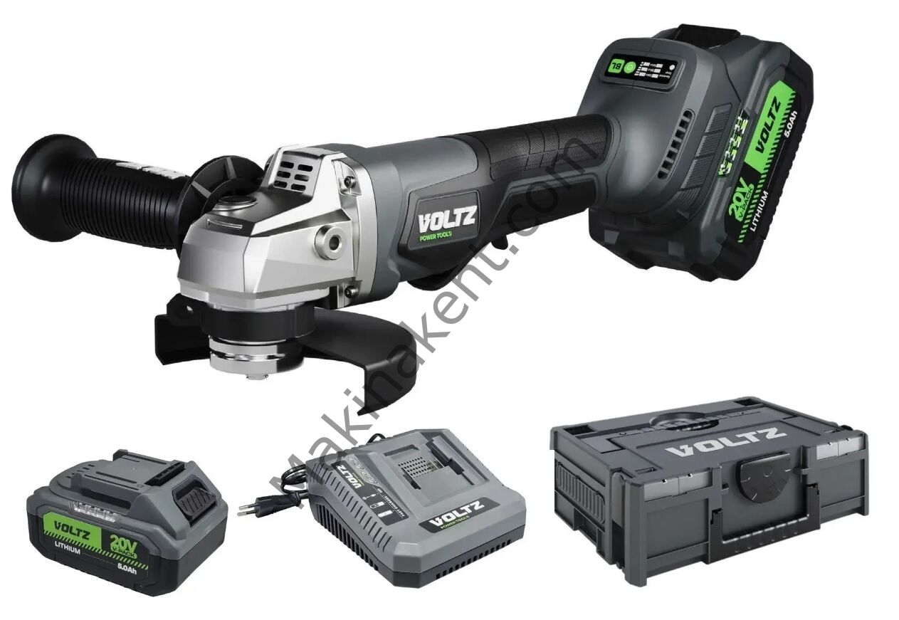 VOLTZ VZAG-20 Akülü Taşlama 20 Volt 5AH Çift Akülü