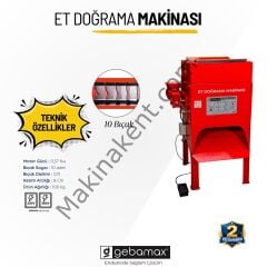 Gebamax Üstten Atmalı 220 Volt Et Kesme - Parçalama - Paylama Makinesi