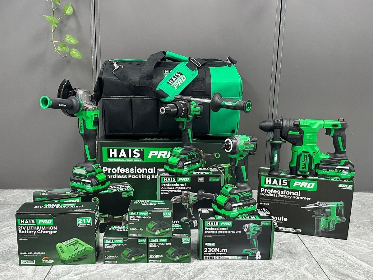 Hais Pro Haispro RB-04 4 lü 21 V 4 Ah Akülü Set