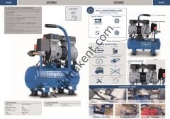 Scheppach Hc08Si Hava Kompresörü 1,5 Hp 6 Litre Yağsız Sessiz Kompresör