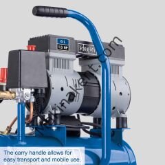 Scheppach Hc08Si Hava Kompresörü 1,5 Hp 6 Litre Yağsız Sessiz Kompresör