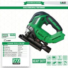 Haispro Akülü Dekupaj Testere 21 V 4.0 Ah RB-DK185 Solo